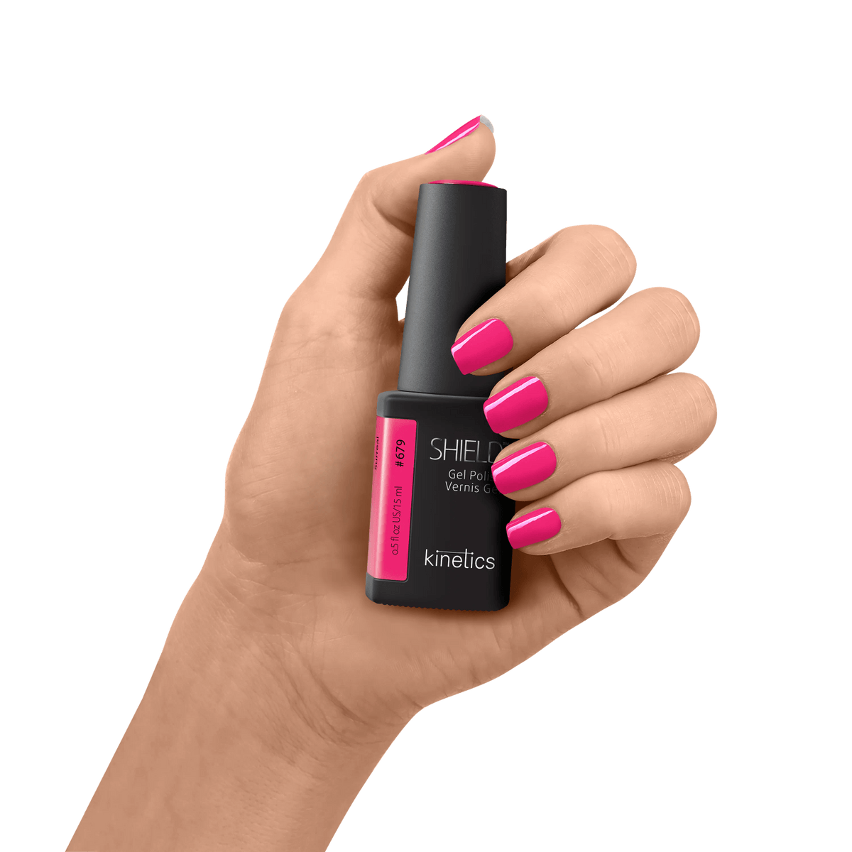 Kinetics SHIELD Gel Polish #679 SURREAL 15 ml – leuchtendes Fuchsia UV Nagellack (neon), HEMA-frei