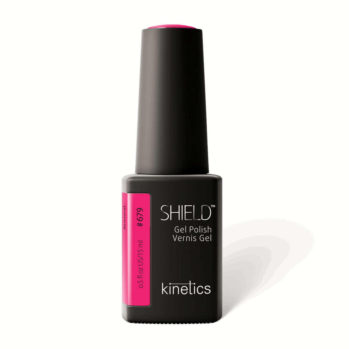 Kinetics SHIELD Gel Polish #679 SURREAL 15 ml – leuchtendes Fuchsia UV Nagellack (neon), HEMA-frei