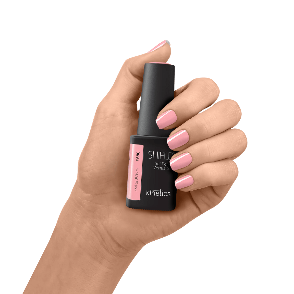 Kinetics SHIELD Gel Polish #680 TOUCH 15 ml – Dusty Rose UV Nagellack, HEMA-frei