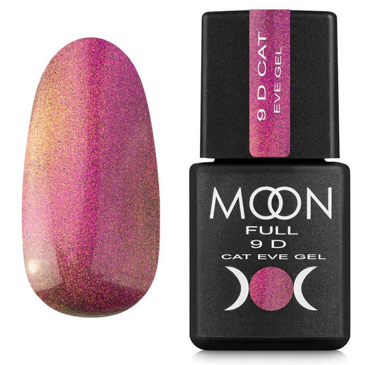 Moon Full 9D Cat Eye Gel CE #01 – Himbeerrosa magnetischer Gel-Lack mit 9D Effekt