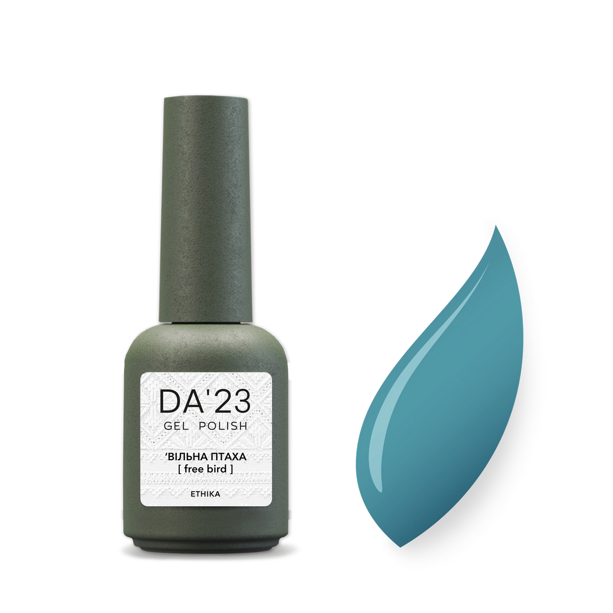 DA’23 Gel Polish №80 Free Bird 8 ml – hellblauer Gellack mit kühlem Grau-Unterton, hochpigmentiert und selbstnivellierend