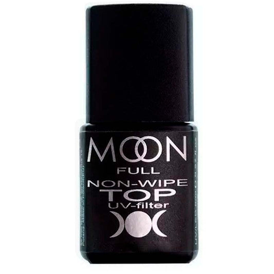 Moon Full Top Non‑Wipe mit UV‑Filter – Top Coat ohne klebrige Schicht, 8 ml