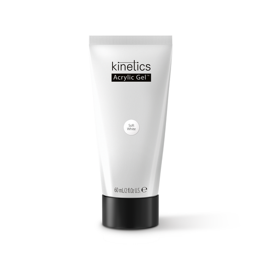 Kinetics Acrylic Gel Soft White 30ml – Weißes Acryl-Gel für Babyboomer & French in Tube
