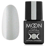Moon Full Rubber Base AURORA №2004 – Professionelle Rubber Base in Hellgrau mit feinem Schimmer, 8 ml