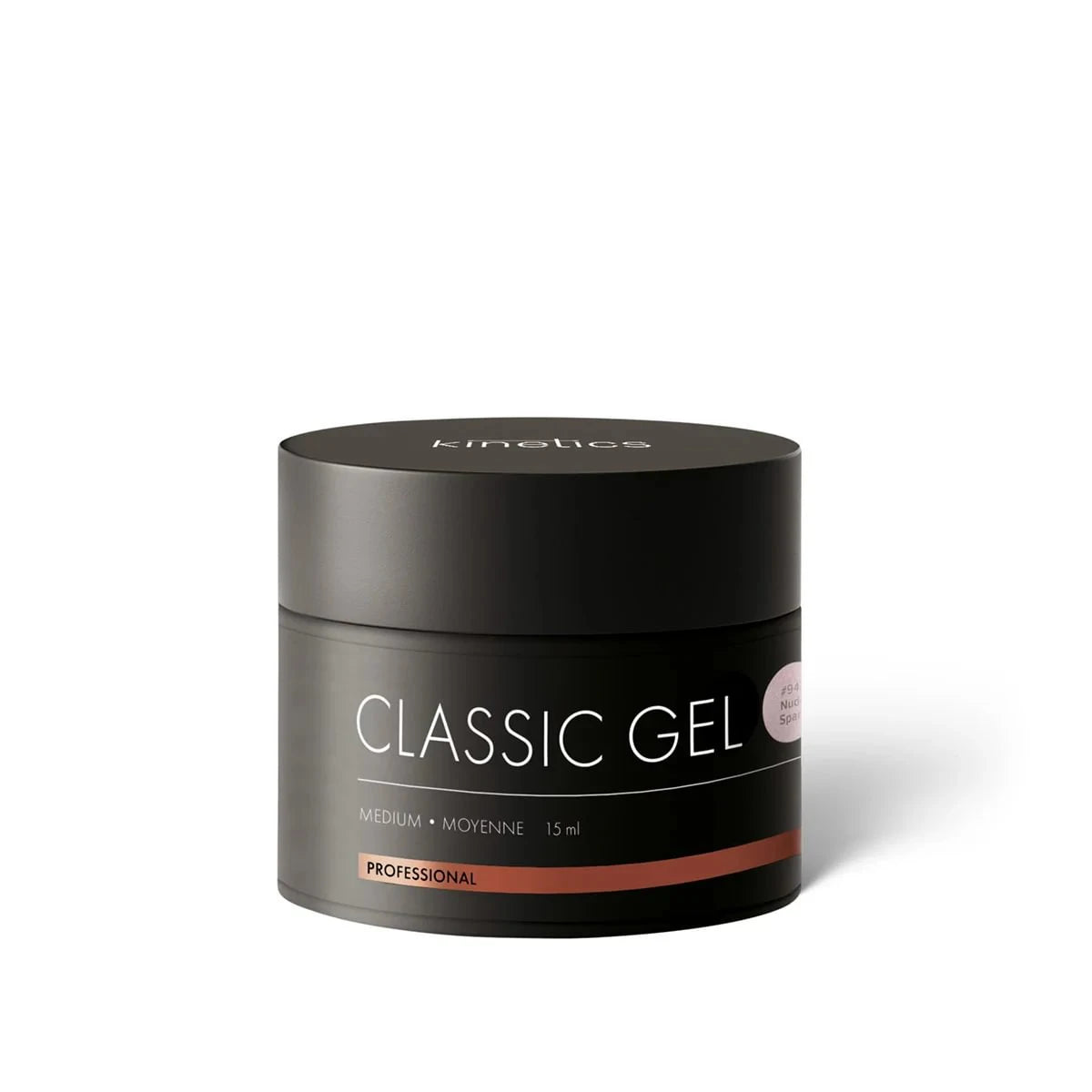 Kinetics Classic Gel Medium #943 Nude Spark 15ml – UV/LED Aufbaugel für Nagelverlängerung & Naturnagelverstärkung