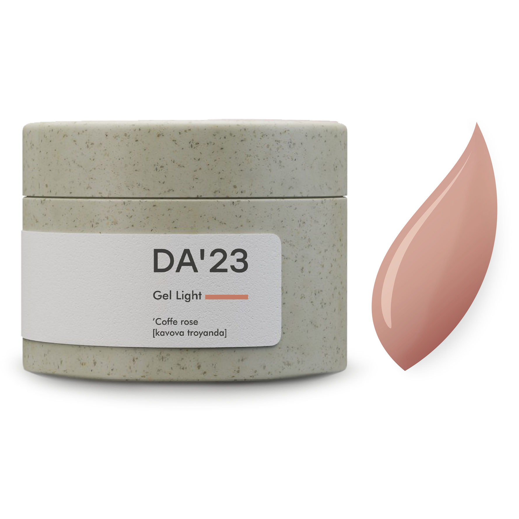 DA’23 Gel Light Coffe Rose 15-30ml – Modelliergel Warmes Kaffeebraun für Nagelaufbau & Verstärkung