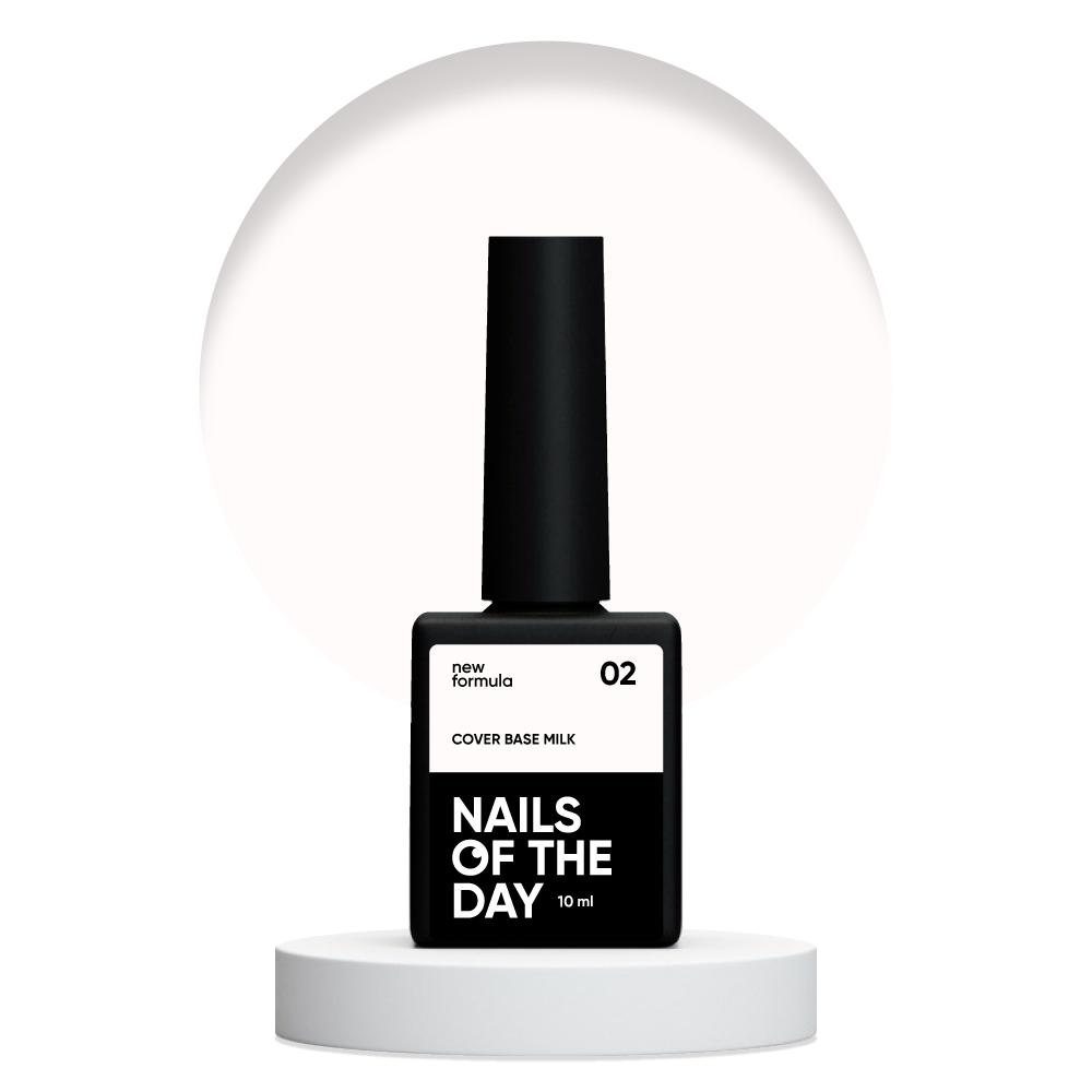 Nailsoftheday Cover base NEW Formula milk 02 – Milch-Camouflage-Basisbeschichtung für Nägel 10ml