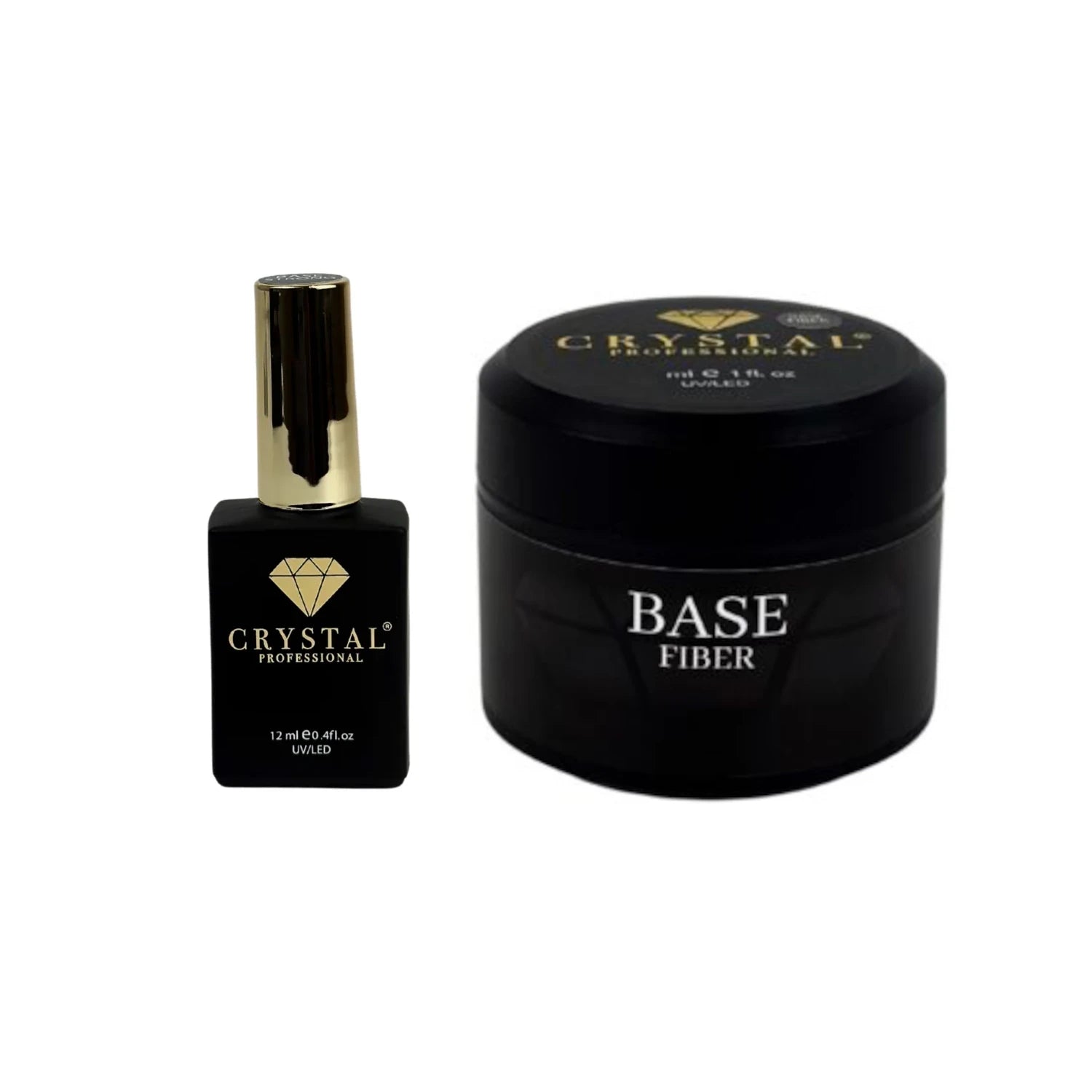 Crystal Professional Base Fiber HEMA & TPO Free 12-30ml – Faserverstärkende Rubber Base für starke Naturnägel