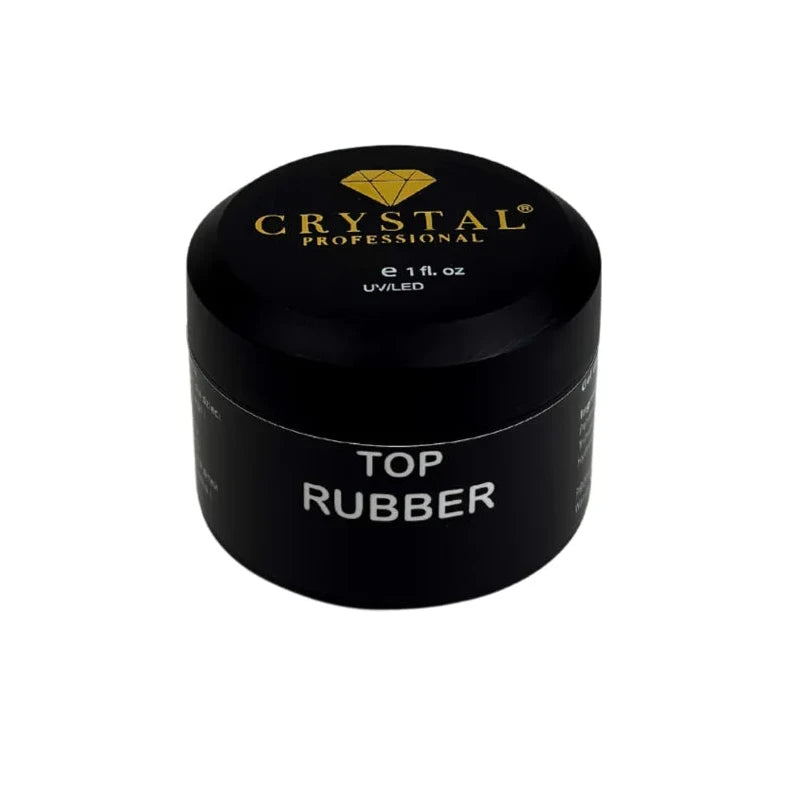 Crystal Professional Top Rubber No Wipe UV Filter – Schutz Top Coat für Gel Nägel 30ml