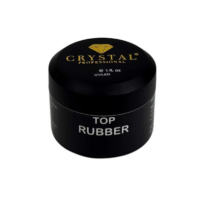 Crystal Professional Top Rubber No Wipe UV Filter – Schutz Top Coat für Gel Nägel 30ml