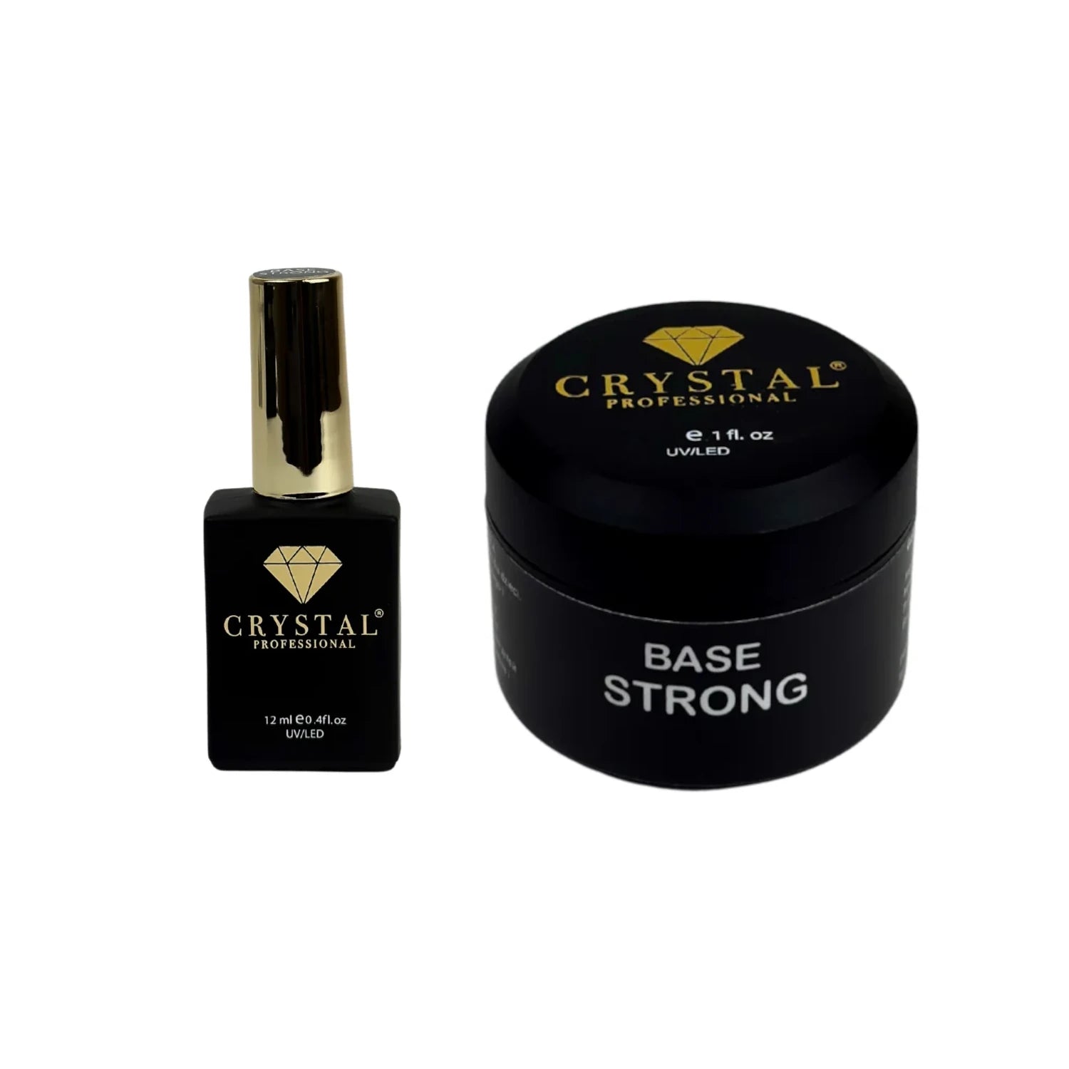 Crystal Professional Base Strong HEMA & TPO Free 12-30ml – Starke Aufbau Base zur Nagelverstärkung und Befestigung von Nail-Art