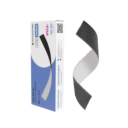 Doppelseitige Wechselfeilen Papmam Mix Staleks (50 Stück) 100/180 Grit