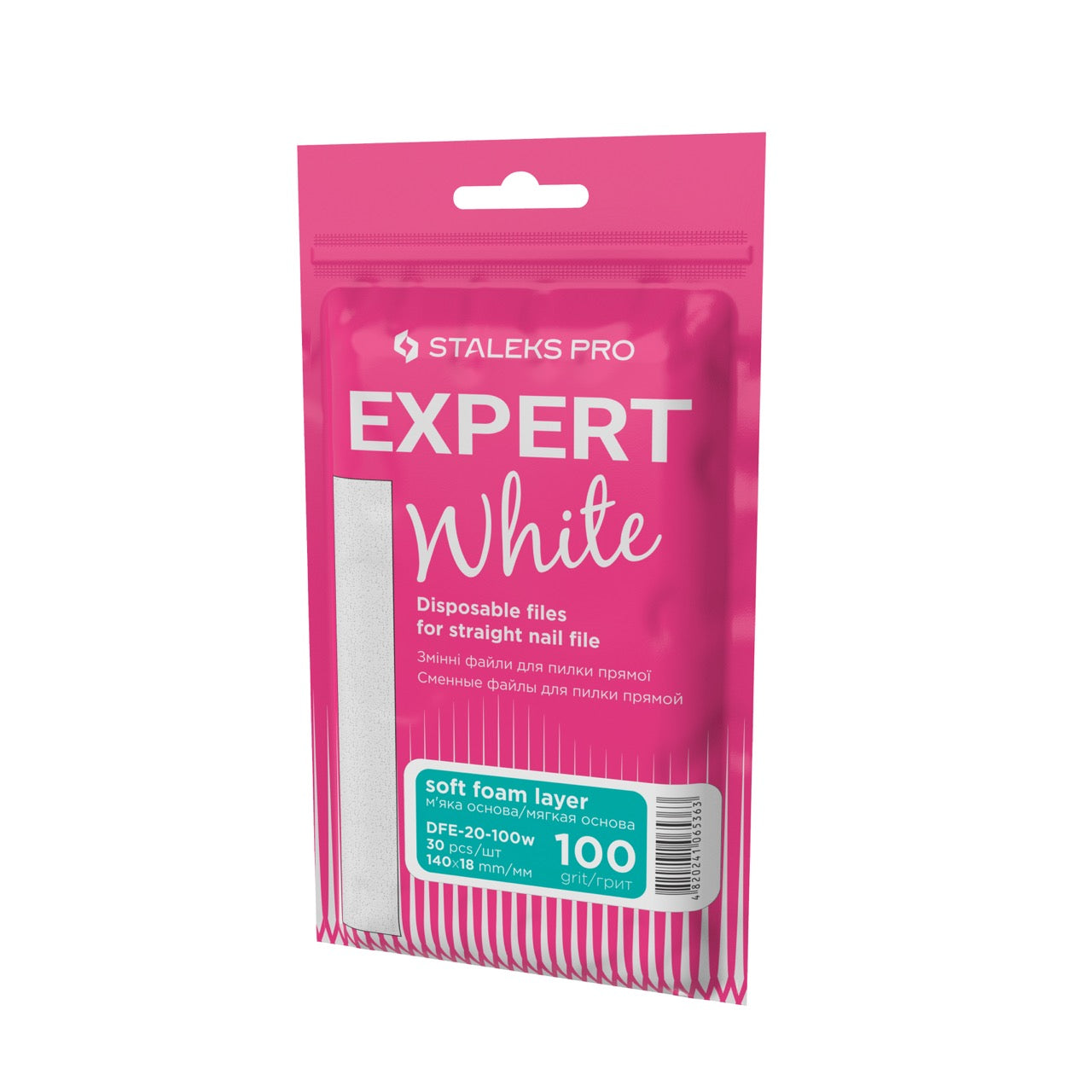Staleks Einwegfeilen Für Gerade Nagelfeile Soft EXPERT 20 100 grit (30 Stück) - hygienisch für Maniküre & Pediküre