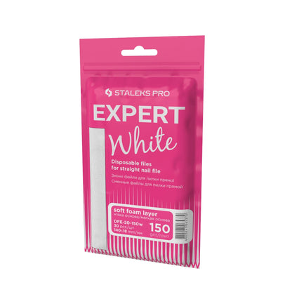 Staleks Einwegfeilen Für Gerade Nagelfeile Soft EXPERT 20 100-240 grit (30 Stück) - hygienisch für Maniküre & Pediküre