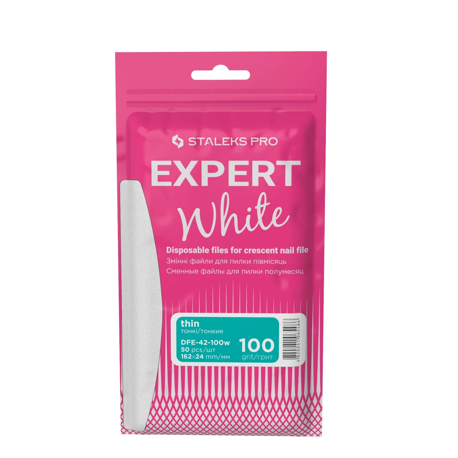 Wechselfeilen Für Die Halbmondförmige Feile Staleks EXPERT 42 100 Grit 50Pcs