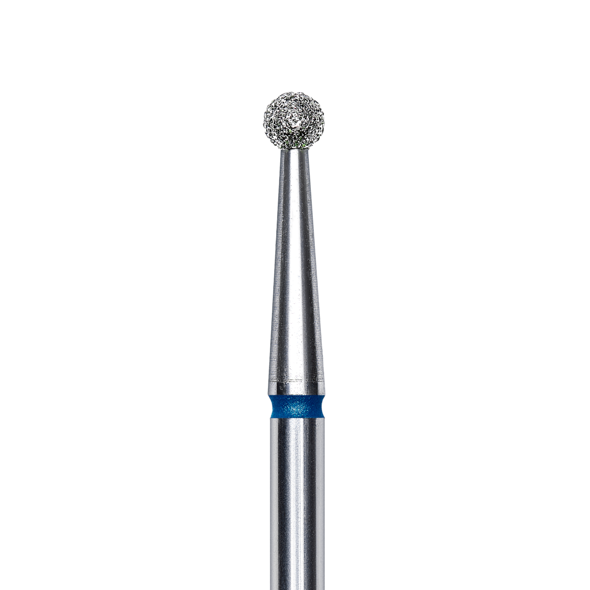 Detailansicht des blauen Diamantfräsers Staleks EXPERT für Nagelhautbearbeitung, 2,5 mm Durchmesser