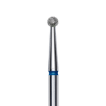 Professioneller blauer Staleks EXPERT Fräser in Kugelform, Durchmesser 2,5mm