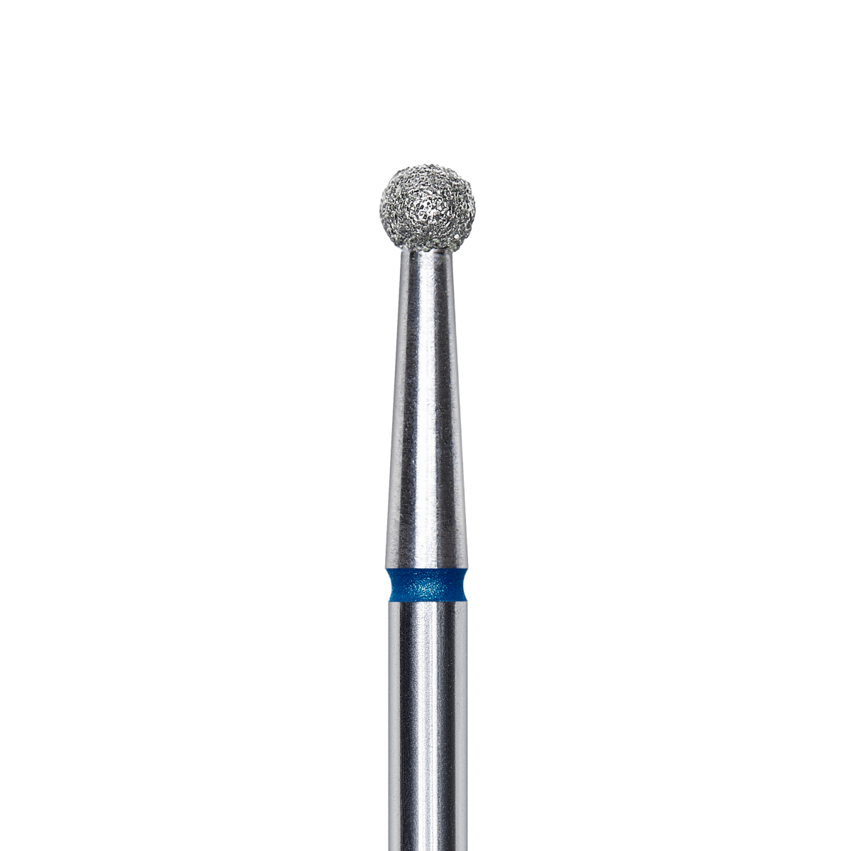 Professioneller blauer Staleks EXPERT Fräser in Kugelform, Durchmesser 2,7mm