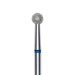 Professioneller blauer Staleks EXPERT Fräser in Kugelform, Durchmesser 4mm