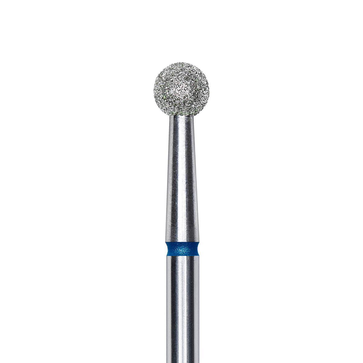 Professioneller blauer Staleks EXPERT Fräser in Kugelform, Durchmesser 4mm