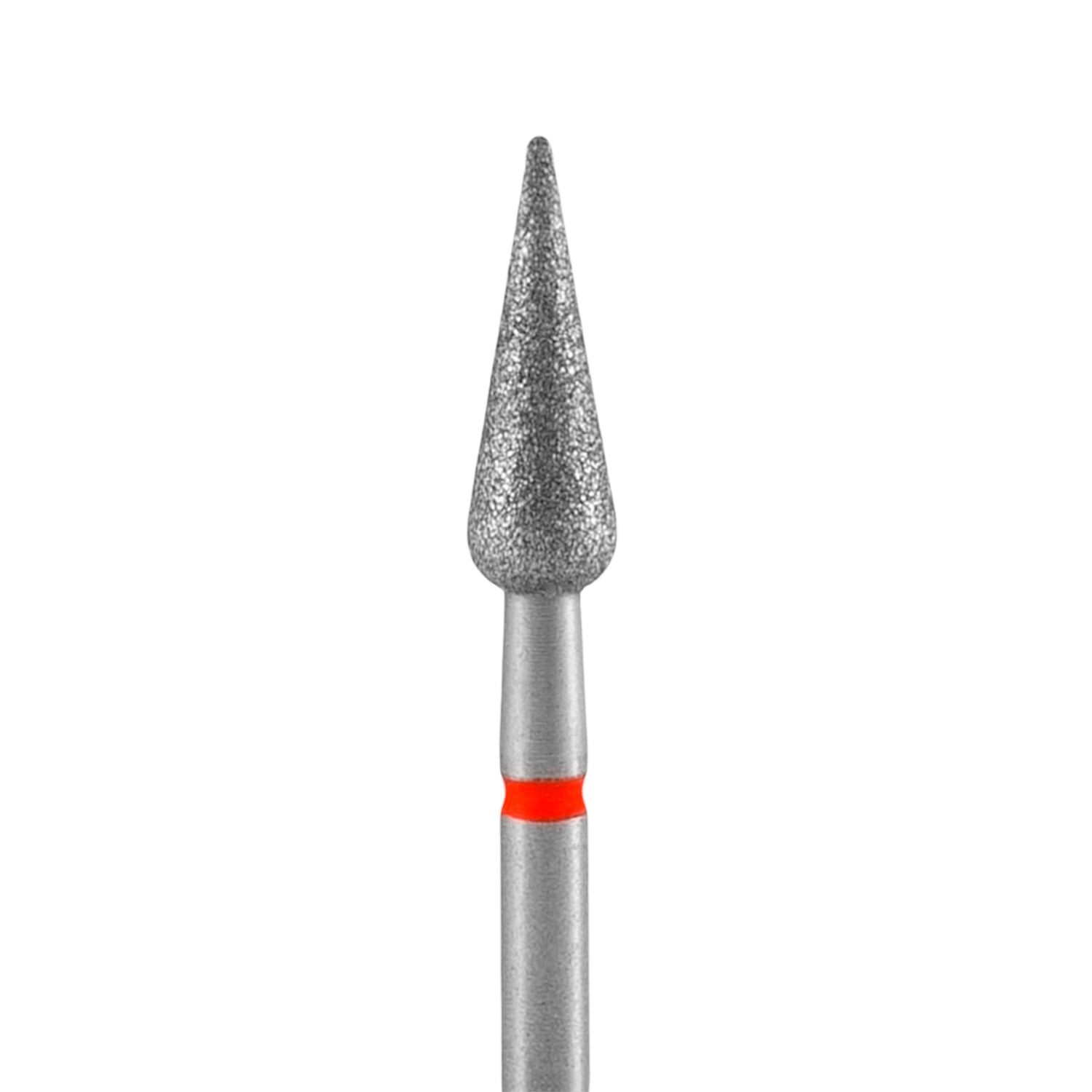 Staleks Diamantfräse "Spitzbirne" Rot, Durchmesser 4 Mm / Arbeitsteil 12 Mm