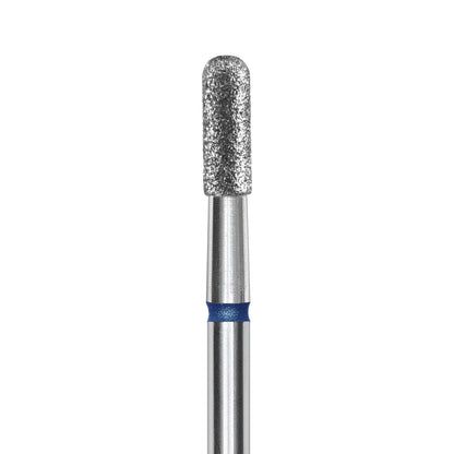 Алмазная фреза цилиндр закругленный синяя STALEKS PRO EXPERT 6.5mm
