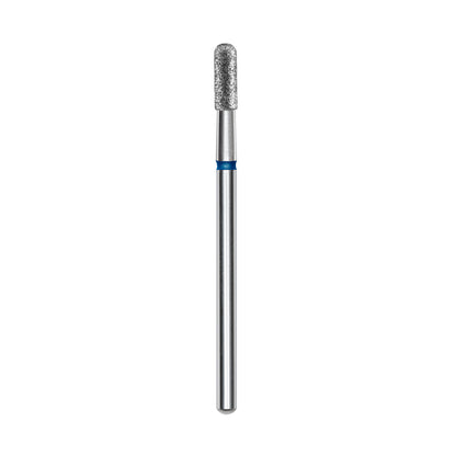 Алмазная фреза цилиндр закругленный синяя STALEKS PRO EXPERT 6.5mm