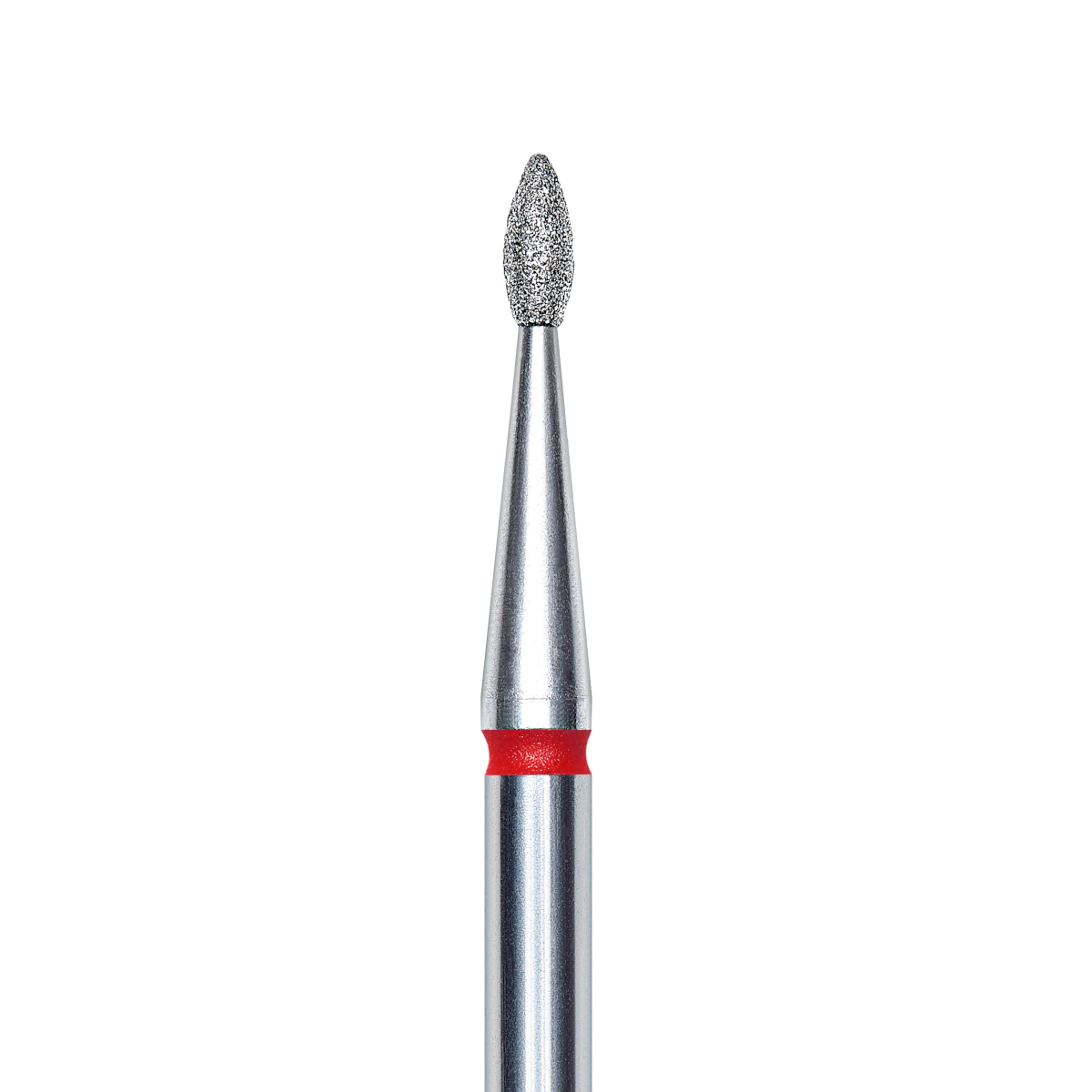 Staleks Diamantfräser Tropfen  rot, Durchmesser 1,6mm/Arbeitsteil 4mm