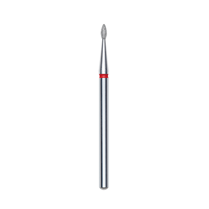 Staleks Diamantfräser Tropfen  rot, Durchmesser 1,6mm/Arbeitsteil 4mm