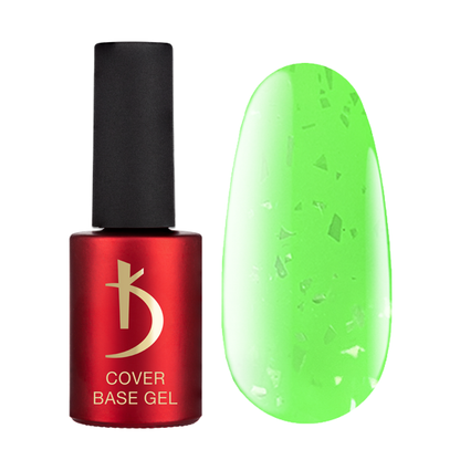K Professional Cover Base Gel Neon Flake №04, 7ml