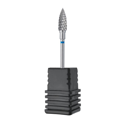 Staleks PRO EXPERT Hartmetallfräser „Flamme“ Blau 5 × 13,5 mm – Profi-Maniküre/Pediküre