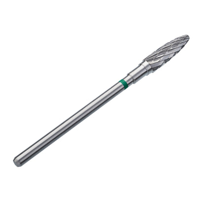 Staleks Hartmetall-Fräse Mais Grün EXPERT Kopfdurchmesser 4 Mm / Arbeitsteil 14 Mm