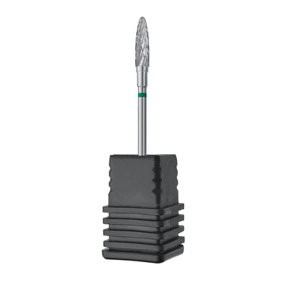 Staleks Hartmetall-Fräse Mais Grün EXPERT Kopfdurchmesser 4 Mm / Arbeitsteil 14 Mm