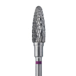 Staleks Hartmetallfräse „Mais“ Lila – langlebiger Profi Fräskopf 5 mm, Arbeitsteil 13 mm, Hartmetall Fräser für präzise Nagelmodellage und Nagelstudio