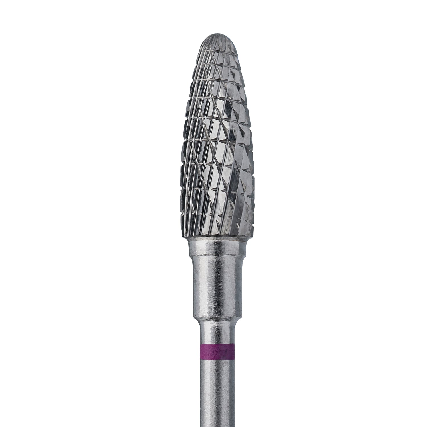 Staleks Hartmetallfräse „Mais“ Lila – langlebiger Profi Fräskopf 5 mm, Arbeitsteil 13 mm, Hartmetall Fräser für präzise Nagelmodellage und Nagelstudio