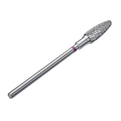 Staleks Hartmetallfräse „Mais“ Lila – langlebiger Profi Fräskopf 5 mm, Arbeitsteil 13 mm, Hartmetall Fräser für präzise Nagelmodellage und Nagelstudio