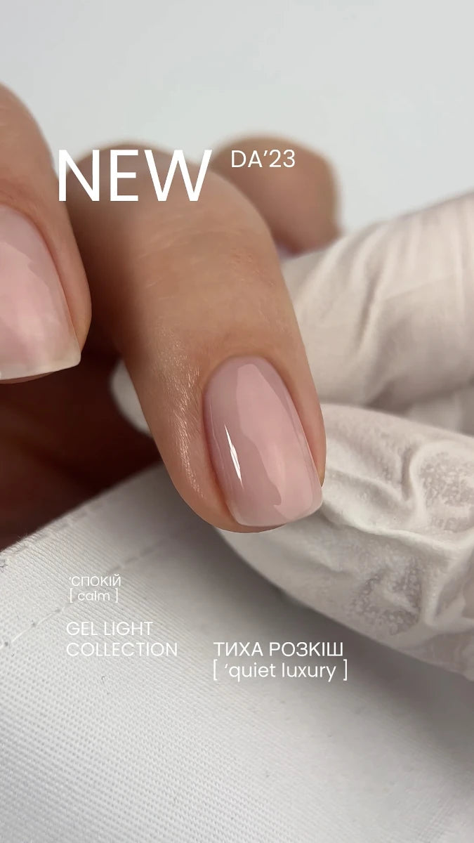 DA’23 Gel Light CALM 30ml Beige Rosé №35 – Modellagegel für natürlichen Nagelaufbau, Verstärkung und Verlängerung
