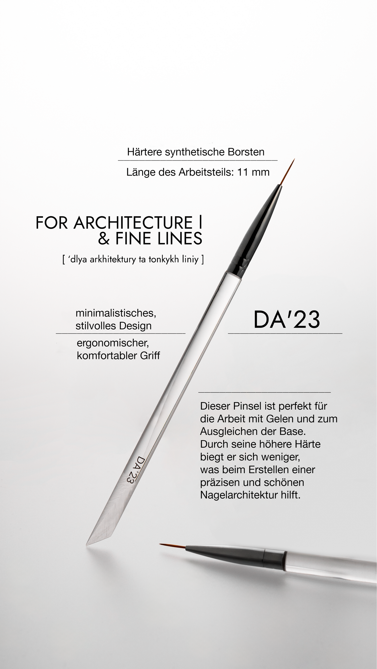 Brush DA’23 for Architecture and Fine Lines – Präziser Pinsel für feine Linien und perfekte Nagelarchitektur