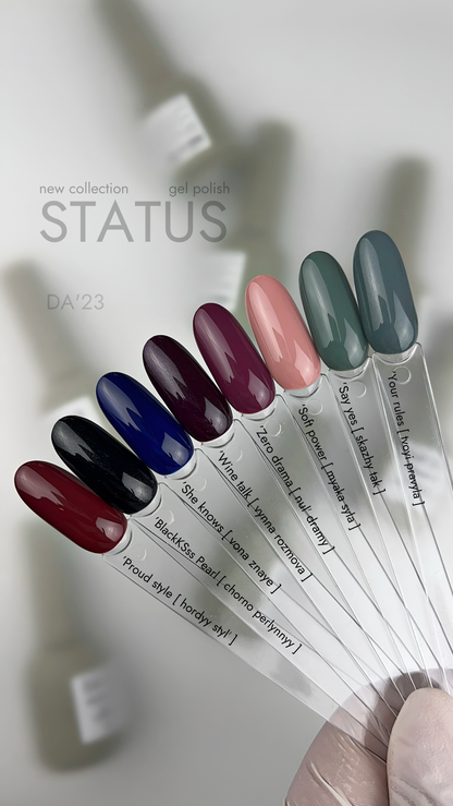 Gel Polish DA’23 Soft power [myaka syla], 8 ml – puderrosa Gel-Lack mit glänzendem Finish, langanhaltende Deckkraft