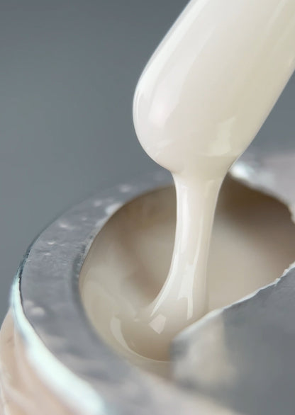 Fibergel DA-23 White Power 14-30 мл – Builder Gel с волокнами для прочной, долговечной архитектуры ногтей