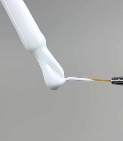 DA'23 Gel Polish 'Cotton' [Bavovna], 14ml - ein hochpigmentierter weißer UV-Gellack