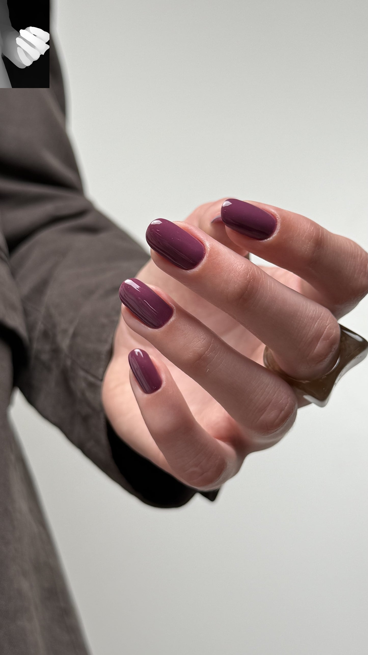 Gel Polish DA’23 Zero drama [nulʹ dramy], 8 ml – pflaumenfarbener Gel-Lack mit glänzendem Finish, langanhaltende Deckkraft