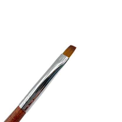 Pinsel für Gel-Modellierung (Größe: 6 / F, Flor: Nylon, Holzgriff)