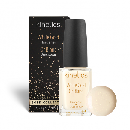 Kinetics White Gold Hardener Nagelhärter 15ml – Nagelhärter mit Weißgold-Effekt