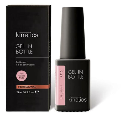 Kinetics Gel in Bottle Classic Nude #916 15ml – Flüssiges Nagelhärtegel in klassischem Nude, Schutz und Stärke