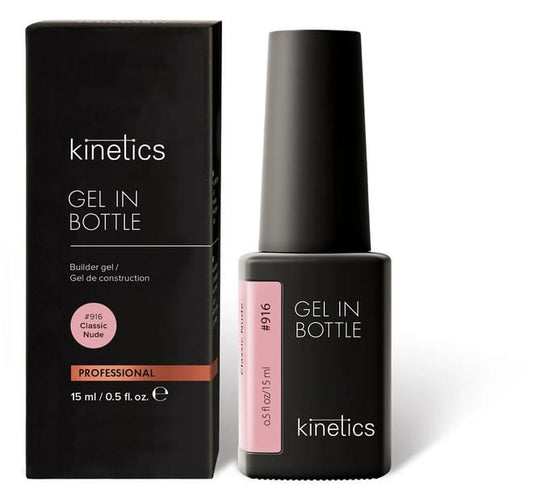 Kinetics Gel in Bottle Classic Nude #916 15ml – Flüssiges Nagelhärtegel in klassischem Nude, Schutz und Stärke