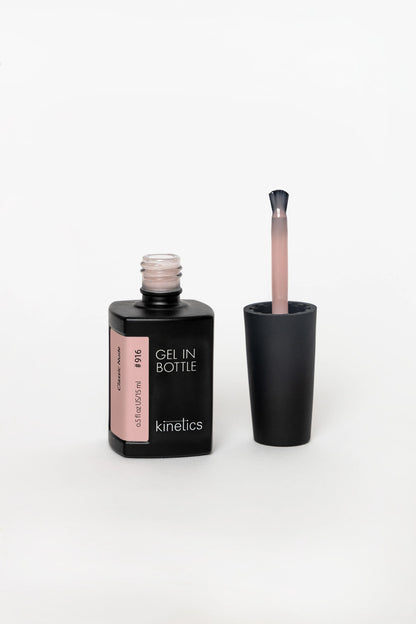 Kinetics Gel in Bottle Classic Nude #916 15ml – Жидкий гель для укрепления ногтей, классический нюдовый оттенок, защита и прочность