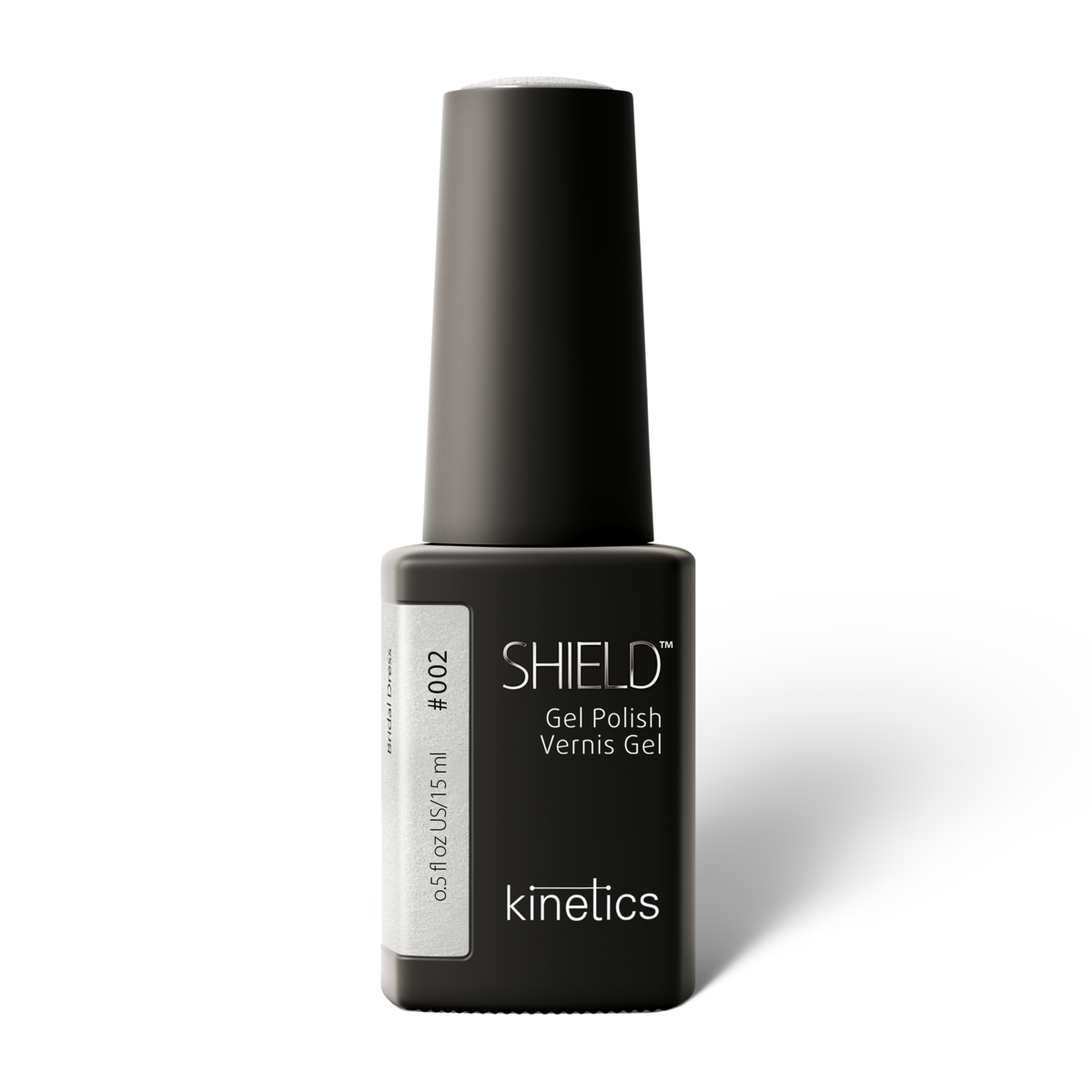 Kinetics SHIELD Gel Polish #002 BRIDAL DRESS 15ml – perlmuttweißer UV Nagellack mit Schimmer, HEMA-frei