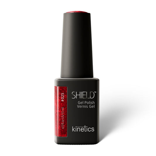 Kinetics Shield Gel Polish #025 RASPBERRY BERET – himbeer-rubinroter UV-Gellack, HEMA-frei, 15ml