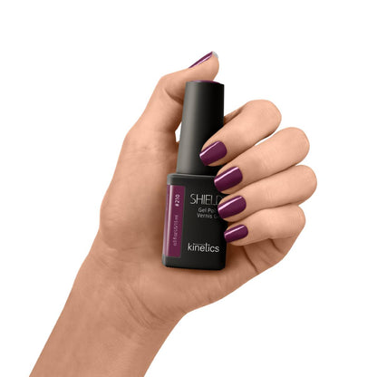 Kinetics Shield Gel Polish #210 MULBERRY - пурпурно‑лиловый UV гель-лак, HEMA-frei, 15мл